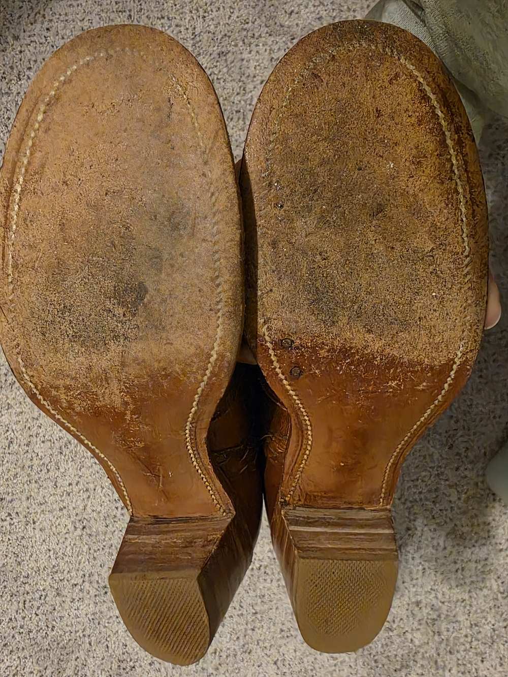Frye Vintage Braided-Trim Tall Boots - Cognac Brown - Picture 6 of 9